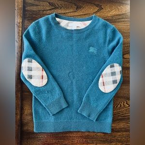 Boys Burberry 100% Cashmere Sweater, Size 6Y